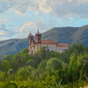 Igreja em Ouro Preto 21x21cm